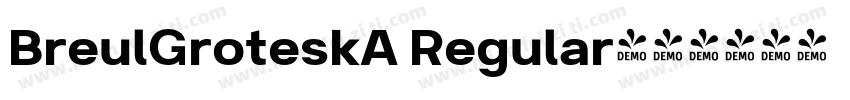BreulGroteskA Regular字体转换